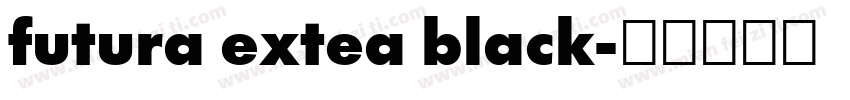 futura extea black字体转换